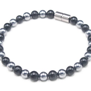 Bracciale in tormalina nera e shungite nobile d&#39;élite - Pietre di protezione dalle frequenze - Cristalli di protezione - Talismano di messa a terra fatto a mano negli Stati Uniti