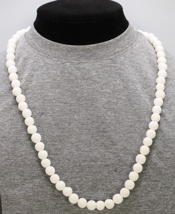 Ethereal White Coral Necklace with Magnetic Clasp - A Touch of Oceanic Grace