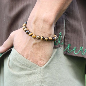 Tiger Eye Bracelet for Men/Women - Protection Crystals - Confidence - Tigers Eye Crystal Jewelry