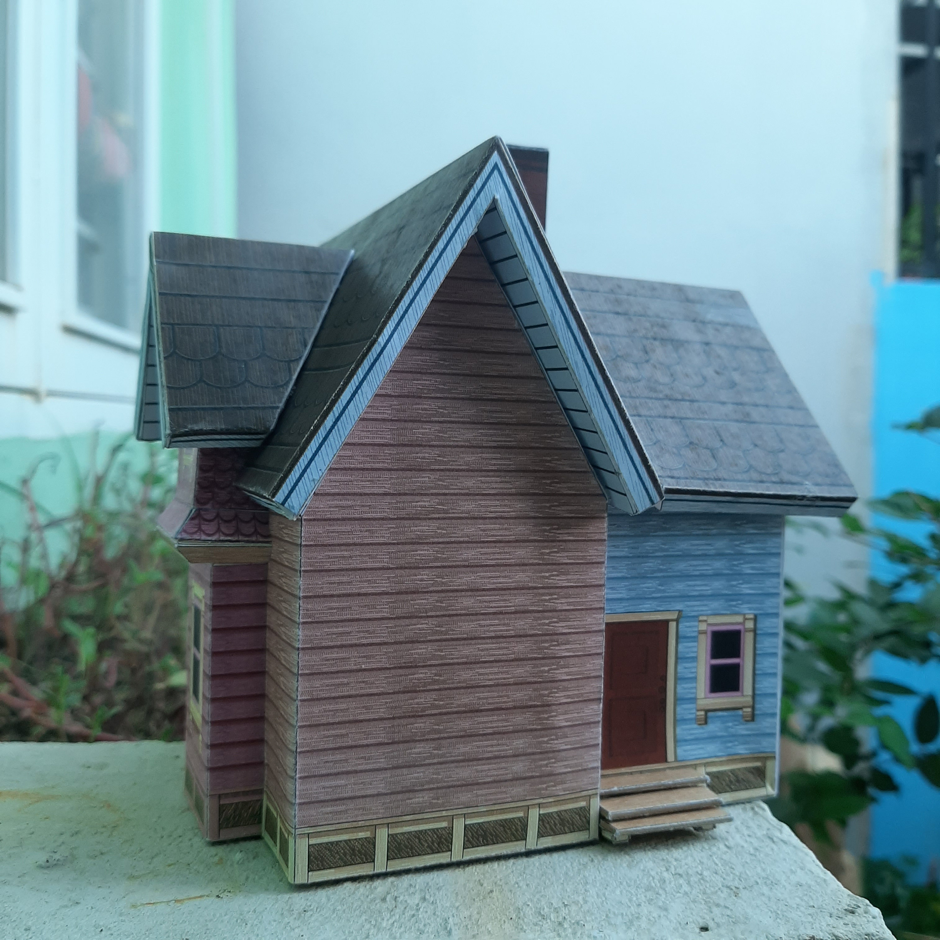 Up House Papercraft DIY Pdf Files3d Paper Cut Templatehand Etsy