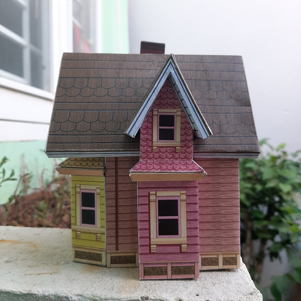 Up House Papercraft DIY Pdf Files3d Paper Cut Templatehand Etsy