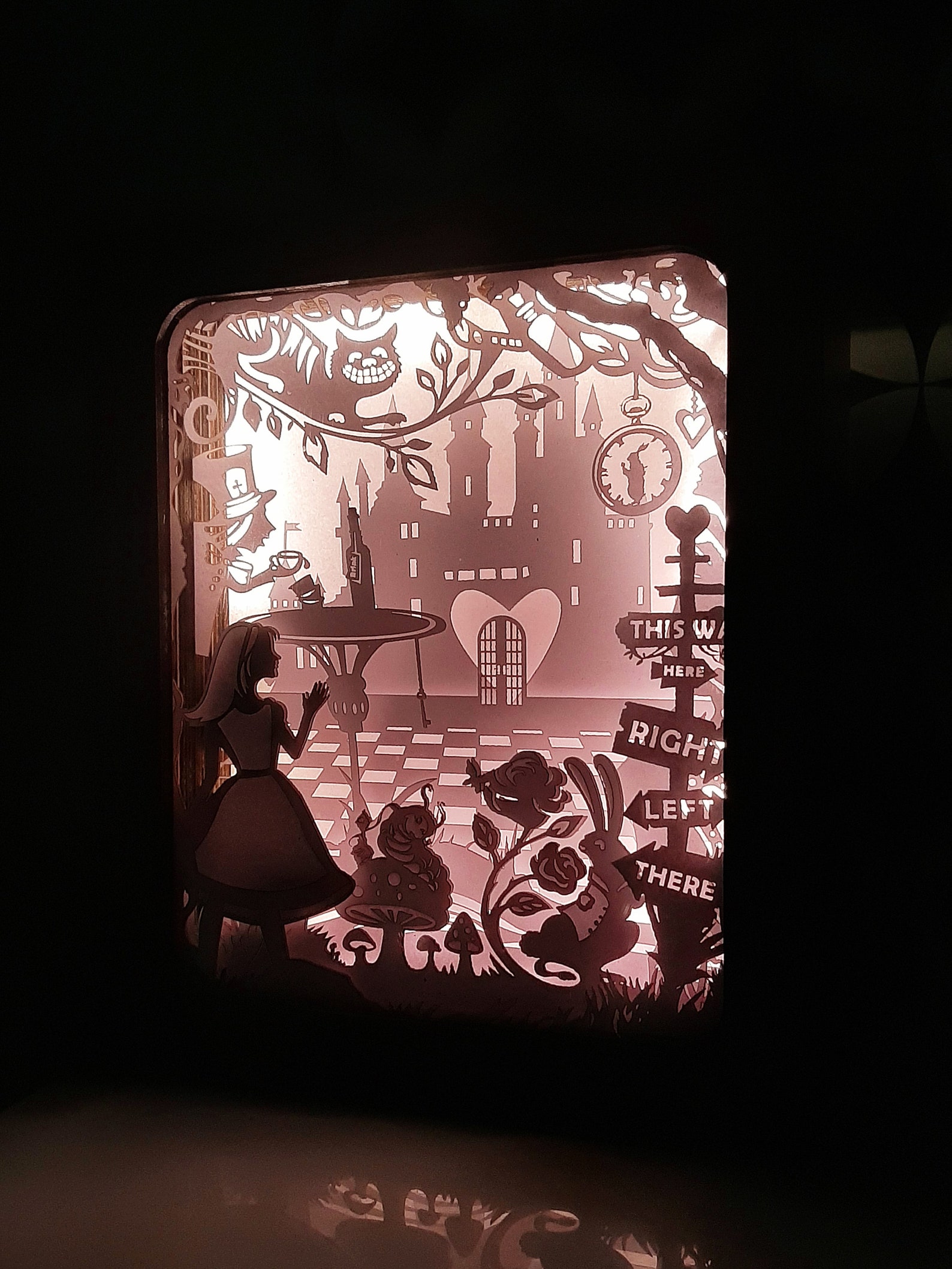 Alice Shadow Box SVG Lightbox Template SVG FILE | Etsy