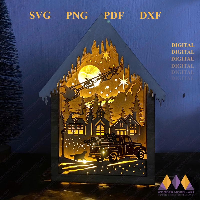 3d Christmas Carousel - Etsy