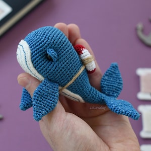 Crochet Whale Pattern, Amigurumi Sea Animals Pattern, Amigurumi Whale, Amigurumi Crochet Pattern