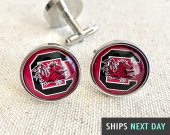 Houston Cougars Cufflinks College Jewelry University of Houston UH Law Cufflinks