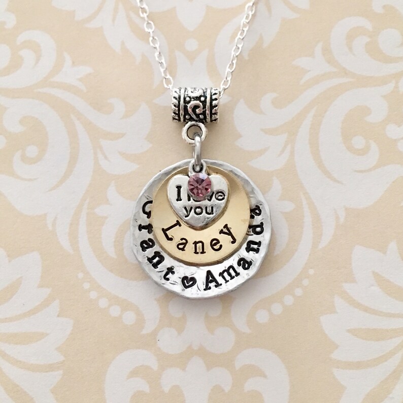 etsy child name necklace