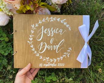 Cadeau mariage livre d/' or dentelle Joli cadeau de mariage fabriqu\u00e9 en France