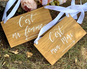 Deco Chaise Mariage Etsy
