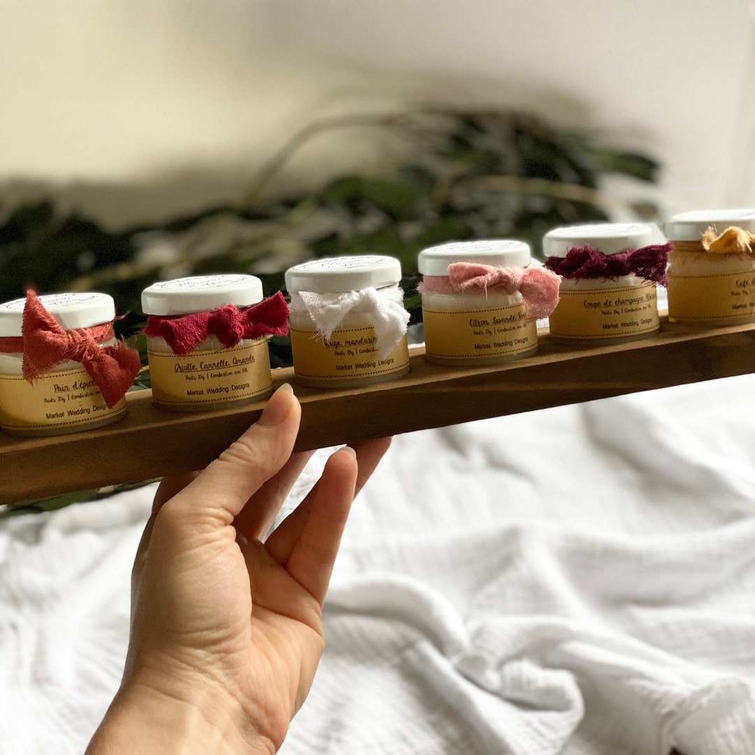 35 Parfums Au Choix OU Aléatoires, Planchette De Bougies Décorées D'un