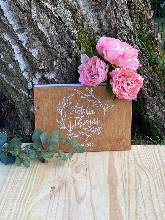 Wooden Guestbook for Wedding or Other Special Event A4 Size Etsy UK