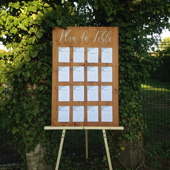 Panel Table Plan Table Plan Country Wedding Rustic - Etsy Norway