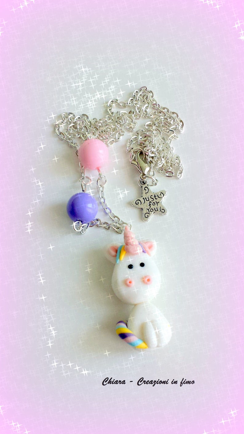 Unicorn split earrings in polymer clay unicorn stud earrings Etsy