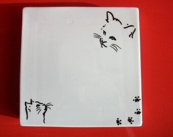 Dessous De Plat Chat Etsy Dessous De Plat Chat Etsy