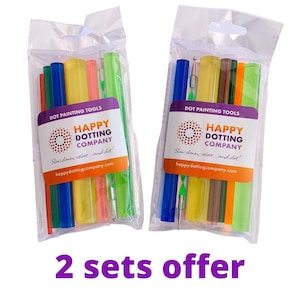 2 Sets Offer Dot Painting Tools Dotting by Happy Dotting Company - for mandala dot painting