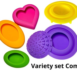 Variety Art Stone Mold set (5 molds) Dome Template #2 silicone silicon moulds mandala dot art