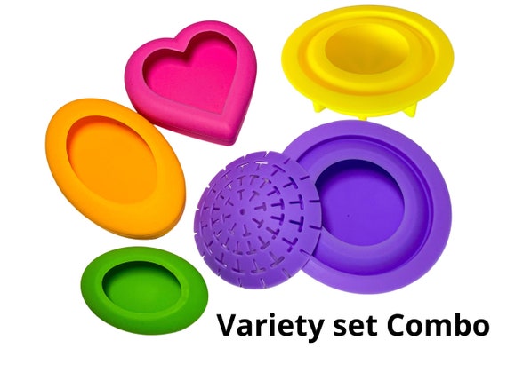 Variety Art Stone Mold set (5 molds) Dome Template #2 silicone silicon moulds mandala dot art