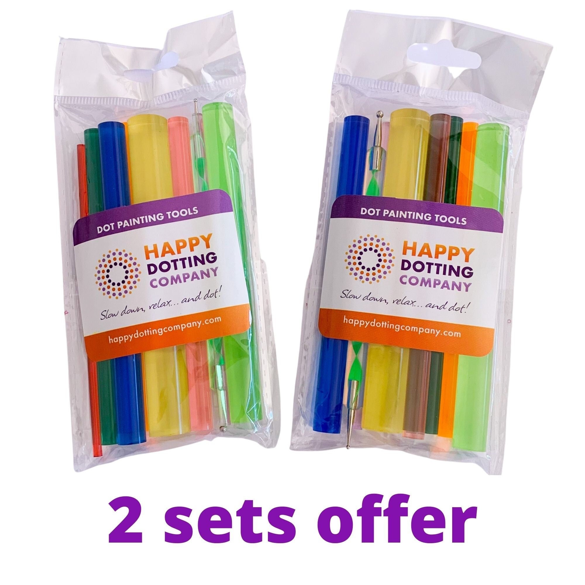 2 Sets Offer Dot Painting Tools Dotting by Happy Dotting Company for  Mandala Dot Painting 