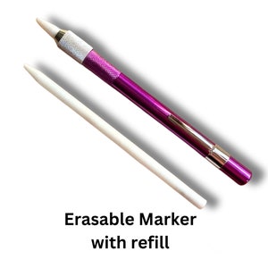 Erasable marker for guidelines for Dotting Mandala art Happy Dotting Company white / grey color mandala dot art pencil image 1