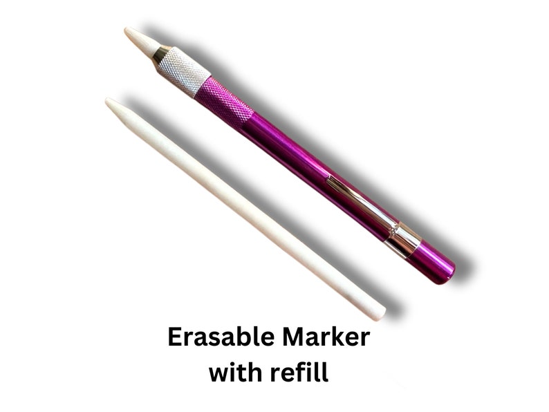 Erasable marker for guidelines for Dotting Mandala art Happy Dotting Company white / grey color mandala dot art pencil image 1