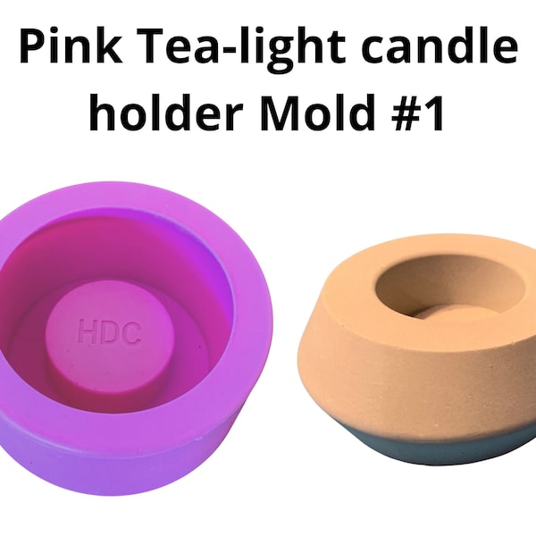 Tea light holder mold Design 1 silicone mould Happy Dotting silicon gießform kerzenhalter