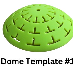 Silicone Dome Template: 12 Segments, 3.2 inch Stencil