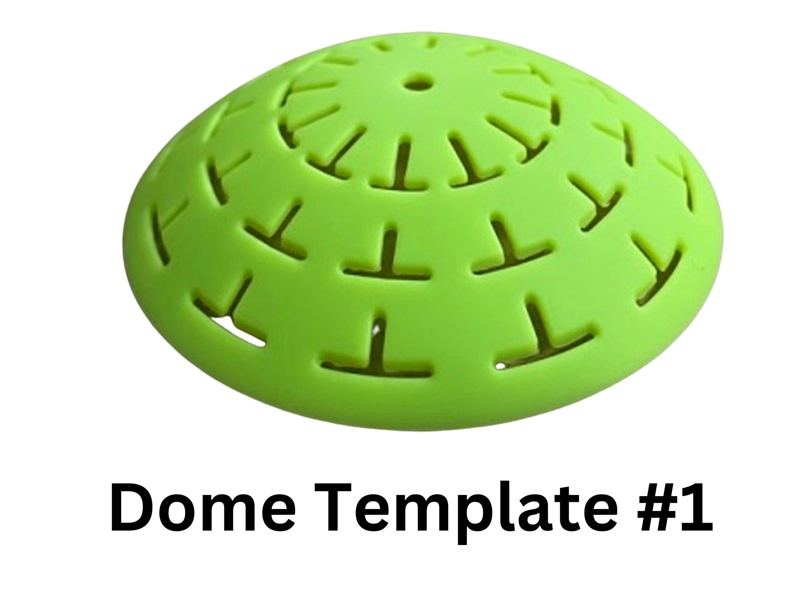 Dome Template 2 flexible silicone stencil 16 segments 3.7