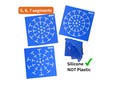 Silicone Mandala Stencil Set: Dot Art Tool for Rock Painting silicon product logo