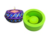 Tea Light Holder Mold: unique angular Silicone Gießform - Happy Dotting