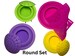 8 Pc Round Art Stone Molds Combo Deal with Dome Templates Happy Dotting Company 