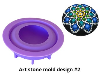 Art Stone Mold  #2 by Happy Dotting Company Silicone rock mould