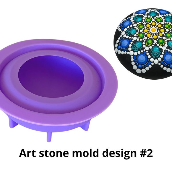 Art Stone Mold  #2 by Happy Dotting Company Silicone rock mould