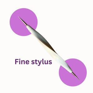 Extra Fine Stylus double ended Single tool - dotting dot art tools