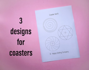 Coasters PDF download Printable Set B