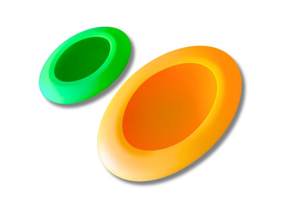 Oval silicone mold set - 1 large and 1 small