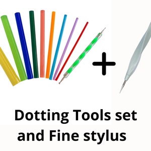 Happy Dotting Tool Set, 10 tools  dot art painting mandala stylus