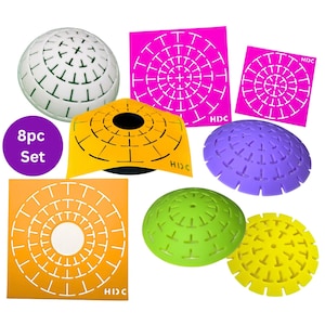 8-delige siliconen flexibele stencil-/koepelsjablonen combo-voordeelset - GRATIS verzending