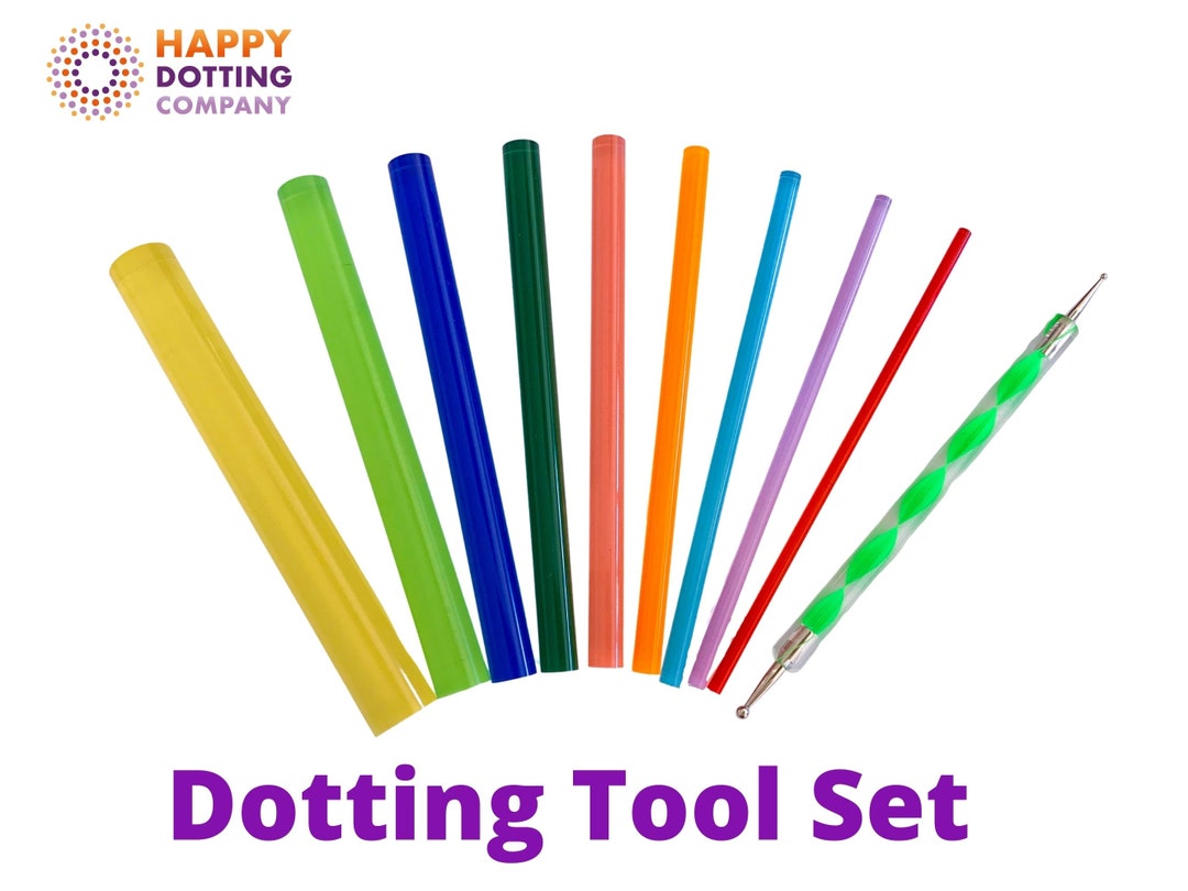 Dotting Tools Set, 10 Colorful Tools for Dot Art Mandala Painting