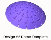 Silicone Dome Template #2: Mandala Dot Art Stencil