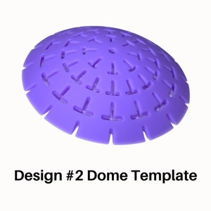 Dome Template 2 designt für die Art Stone Mould 2 flexible Silikonschablone Mandala Punkte Happy Dotting Company Bild 1
