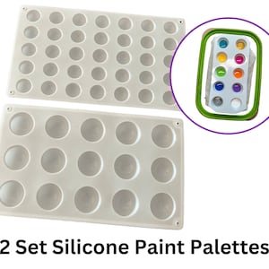Silicone Paint Palettes - 2 set - Happy Dotting Company - cut to size