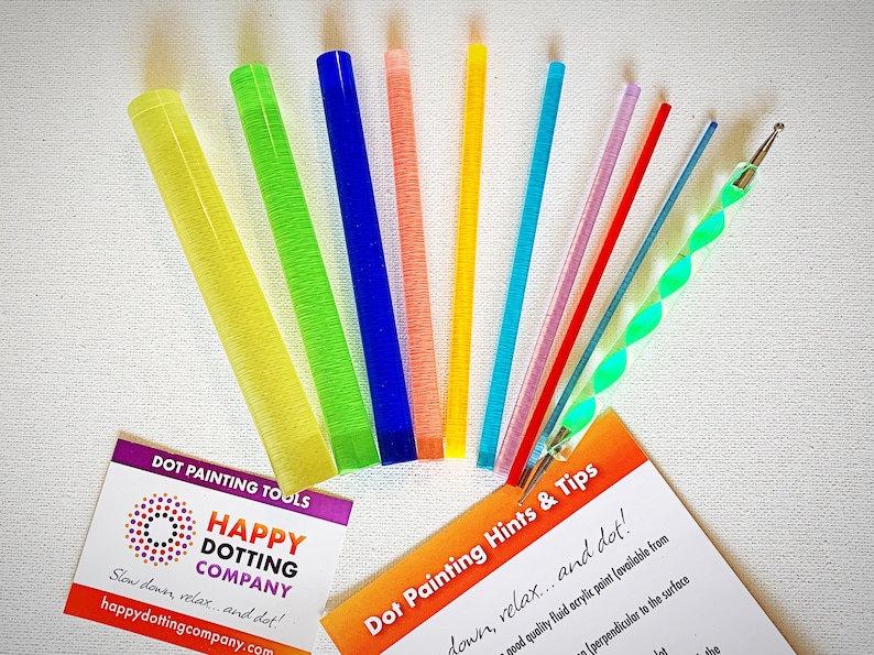 Happy Dotting Tool Set, 10 tools dot art painting mandala stylus