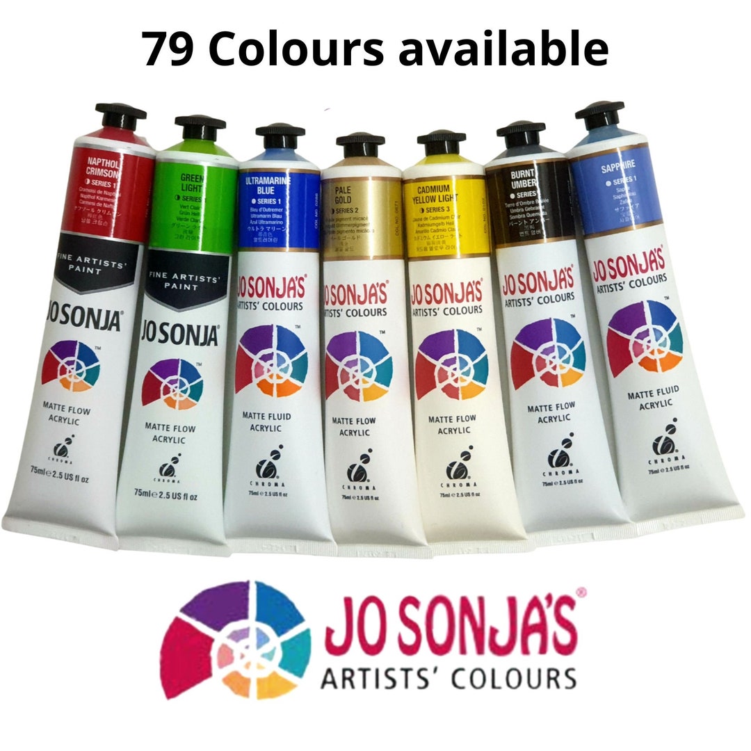 Acrylic Paint Jo Sonja Matte Fluid Flow 75ml / 2.5 US FL OZ Etsy