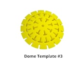 Dome Template #3: Flexible Silicone Stencil for Art Stone Mold #3 - Happy Dotting