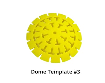 Dome Template #3: Flexible Silikon Schablone für Art Stone Mould #3 - Happy Dotting