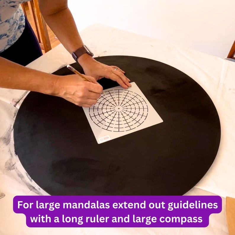 Mandala Stencil Set: 4 Pc Set - 12 & 16 Segments Templates - Happy ...
