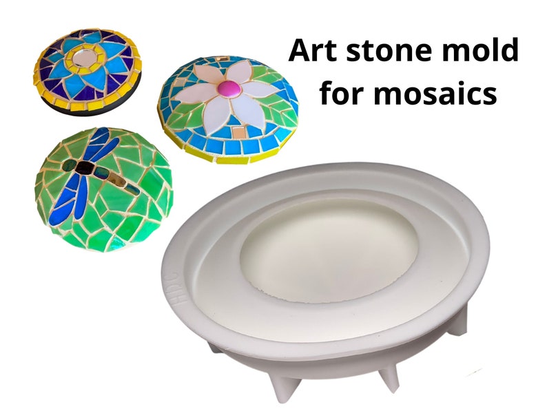 Art Stone Mold for Mosaics - to make mosaic rocks