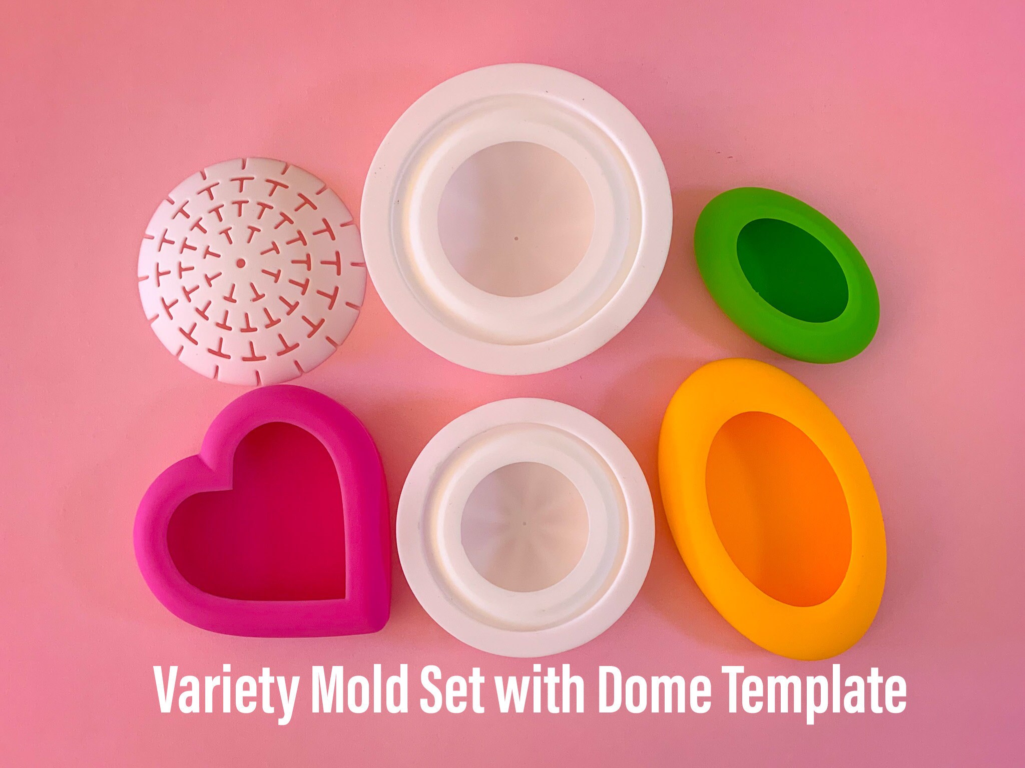 Variety Art Stone Mold set (5 molds) with dome template