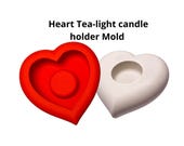 Heart Tea-light candle holder Mold Happy Dotting Company silicone mould