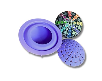 Art Stone Mold & Dome Template Set: Mandala Dot Art Supplies