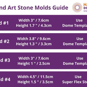 Dome Template 2 designed for Art Stone Mold 2 flexible silicone stencil mandala dot art Happy Dotting Company image 7